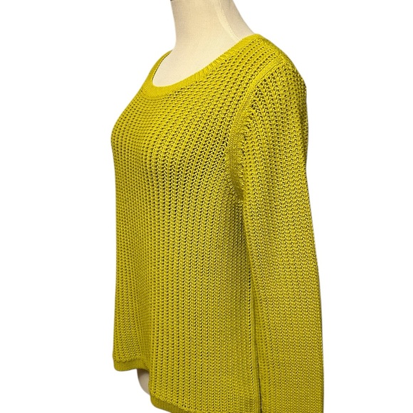 EUC! LOFT Gorgeous Chartreuse Sweater XL - Picture 7 of 7